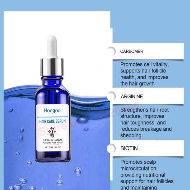 Hair Care Ginseng - 30ml GHK-Cu Peptid-Serum gegen Haarausfall, Stärkung