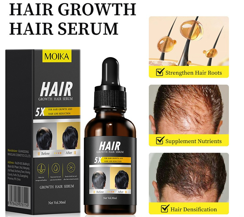 Hair Care Organic - Haarwuchs-Ätherisches Öl Kopfhaut-Pflegeserum Anti-Haarausfall Verdickung Reparatur