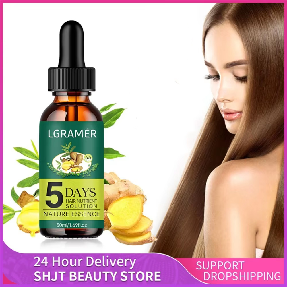 Hair Care Ginseng - Haarwuchs-Essenzöl 5-Tage Ingwer-Haarwuchsöl Gegen Haarausfall Beugt