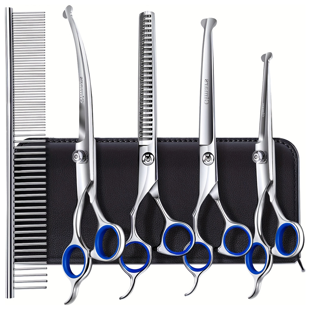 From Home Hair Care - 7-in-1-Professionelles Hundepflegescheren-Set, Haarschneidemaschine aus Edelstahl mit