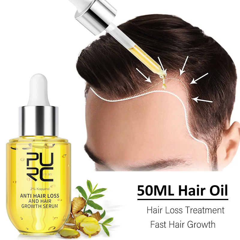 Hair Care Organic - PURC Biotin Ingwer Haarwachstumsprodukte für Männer