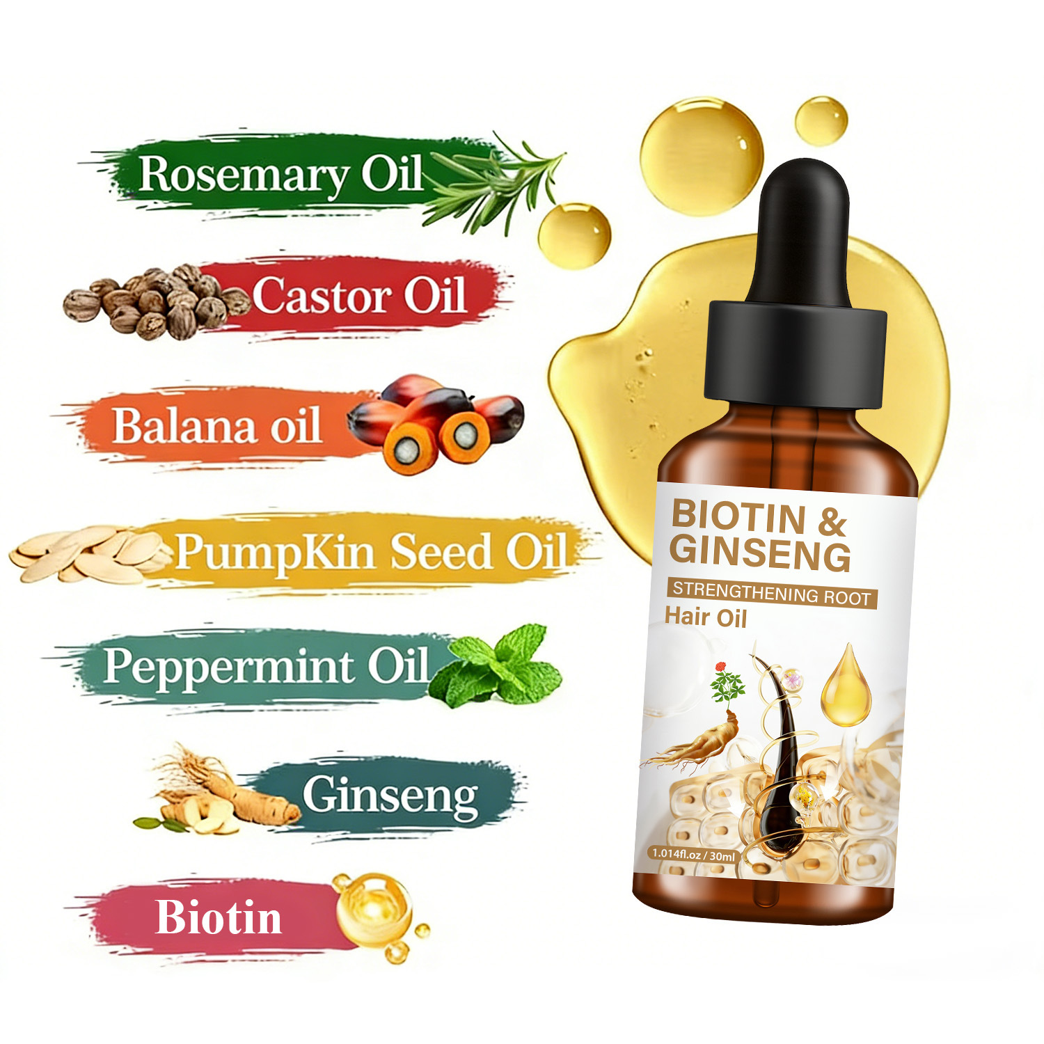 Biotin-Ginseng-Haarpflegeöl ve – Hair Care Ginseng Bewertung und Preis