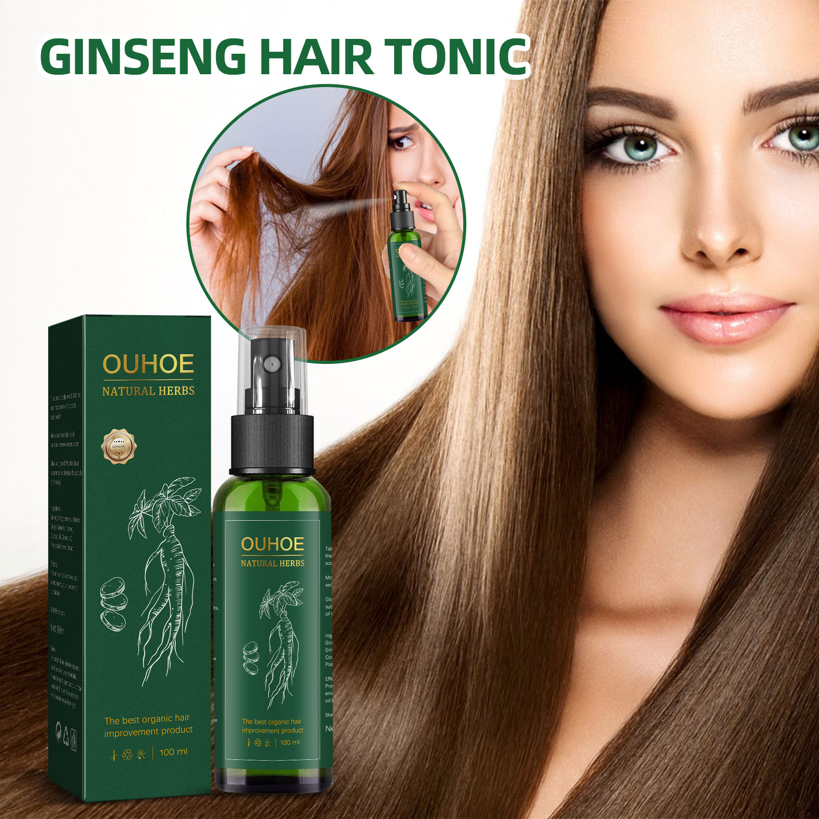 Natürliches pflanzliches Ginse – Hair Care Ginseng Bewertung und Preis
