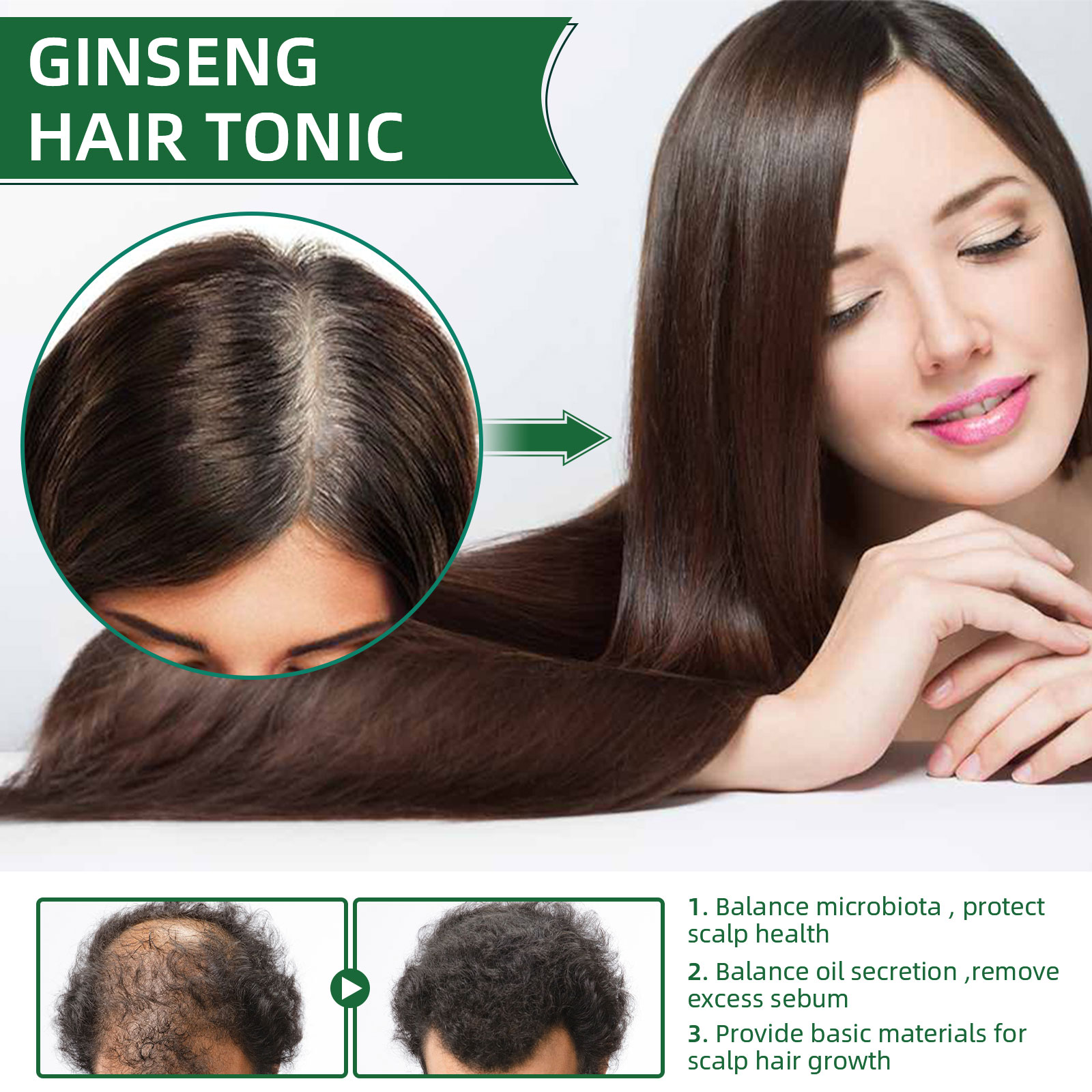 Natürliches pflanzliches Ginse – Hair Care Ginseng Bewertung und Preis